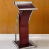 Bục phát biểu inox-gỗ