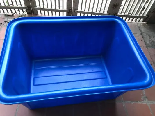 Thùng nhựa chữ nhật dung tích 500 lít