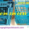 Pallet nhựa 1100x1100x150 xanh