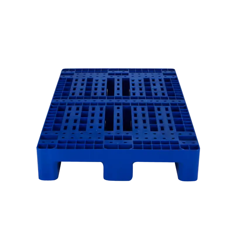 Pallet nhựa xanh kích thước 1200x1000x150mm dùng kê kho hàng hóa