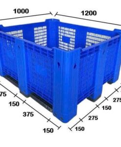 Pallet thùng 3 chân với kích thước 1200x1000x635 mm